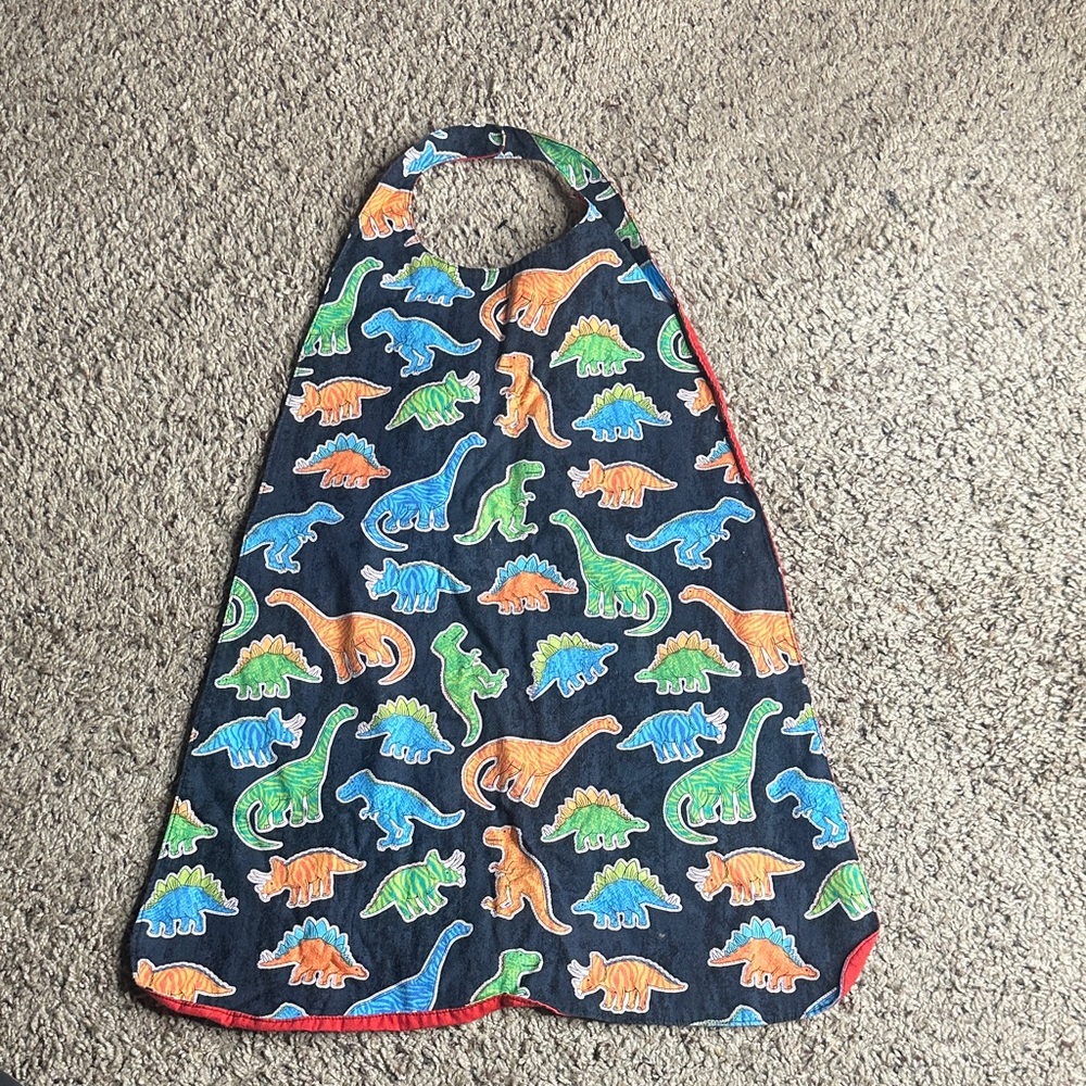 Colorful Dinosaur Print Kids Cape